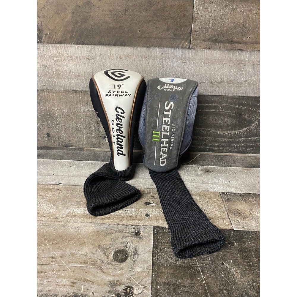 Cleveland Launcher 19 Steel Fairway & Callaway Steelhead III Driver Headcovers